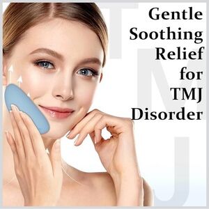 TMJ Relief Massager, Ergonomic TMJ Massage Tool Heat for Pain Relief & Stiffness
